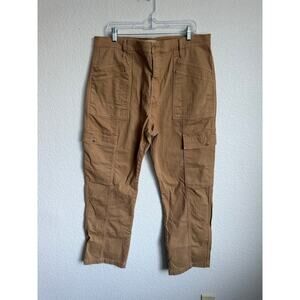 Madewell Women Garmet-Dyed 90's Straight Cargo Pants 33 Sand Dune